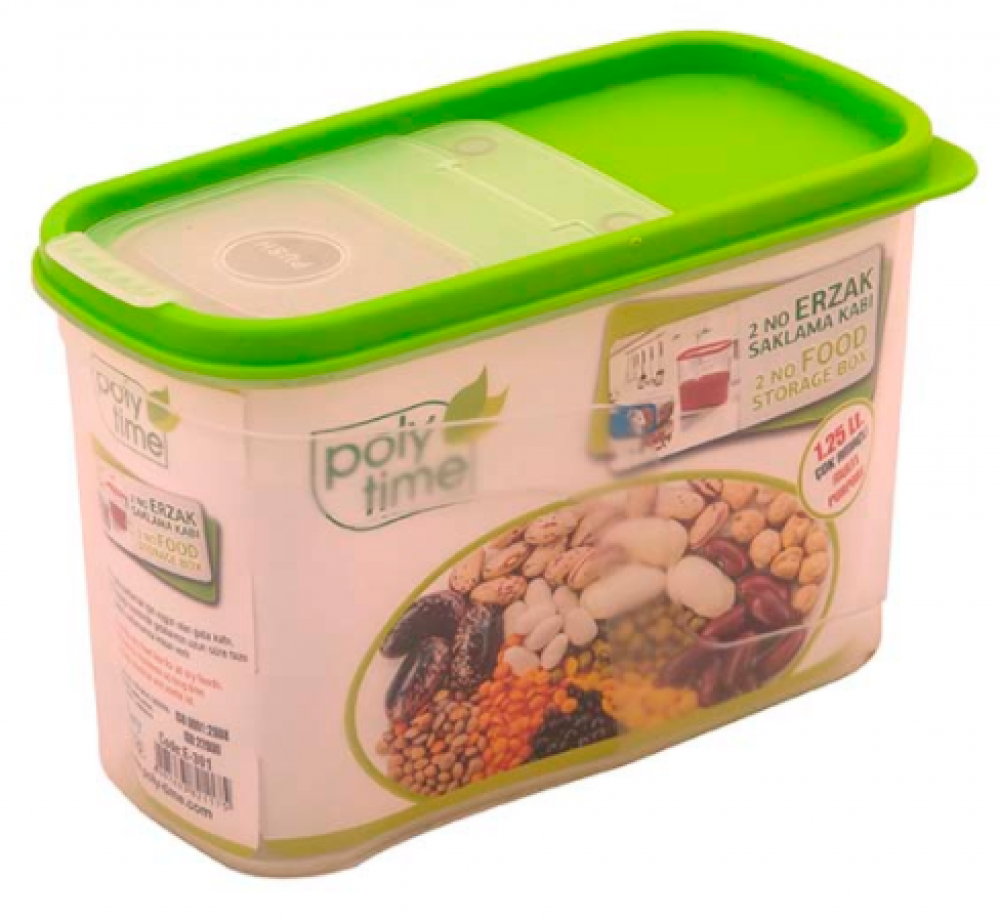 Cutie depozitare alimentara, cu capac, 2.75 L 90 x 190 x 240 mm