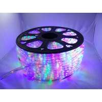 Furtun multicolor cu led 80m   