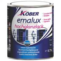 Vopsea alchidica pentru lemn / metal, Kober Emalux, interior / exterior, alba, 0.75 L