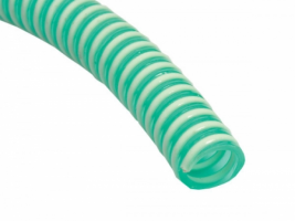 Furtun verde pentru absorbtie cu spira din PVC  25 mm (1'') x 50 m