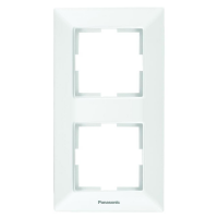 Rama decor pentru aparataj modular Panasonic 2P alb