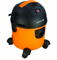 Aspirator cu aspiratie umeda si uscata Hausberg HB-2095, 1200 W, Capacitate mare 15 L, Portocaliu/Negru