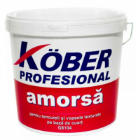 Amorsa pe baza de cuart pentru tencuieli, Kober , interior/exterior, alba 15l