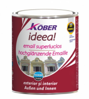 Vopsea alchidica pentru lemn / metal Kober Ideea interior / exterior vernil 0.75L, pret / buc