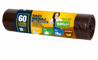 Saci menaj super rezistenti 60L Brillu maro, pret / buc